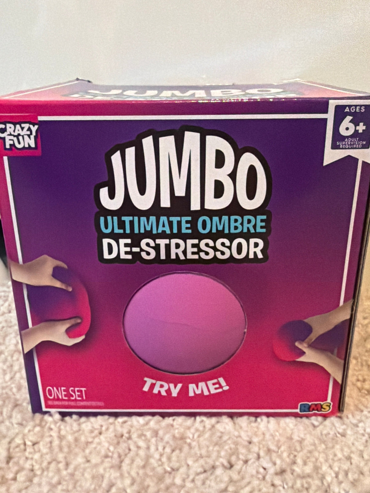 Crazy Fun Jumbo Ultimate Ombre De-Stressor (Purple/Pink)