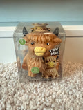 Mini Highland Cow Crunchy Squishy
