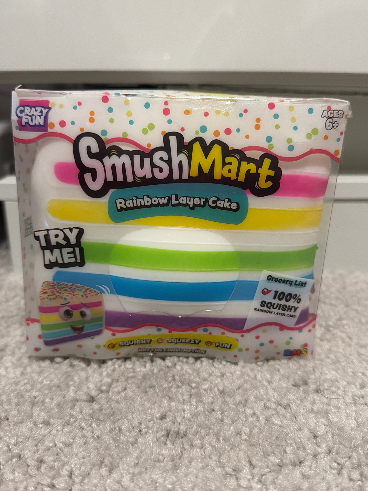 SmushMart Rainbow Layer Cake Squishy by Crazy Fun