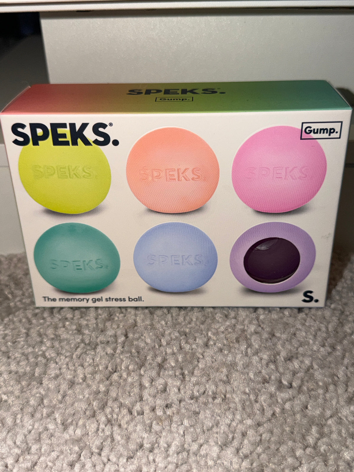 Speks Gump Memory Gel Stress Ball Set of 6